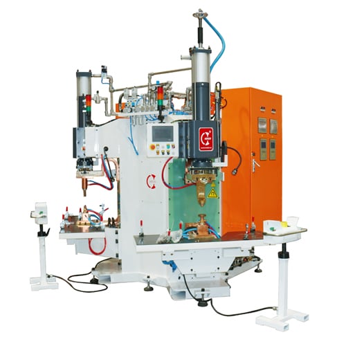 Двухголовочный конденсаторный проекционный сварочный аппарат 20 kJ для автомобильных стоек A/B/C